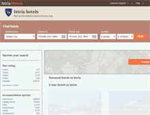 Tablet Screenshot of istria-hotel.com